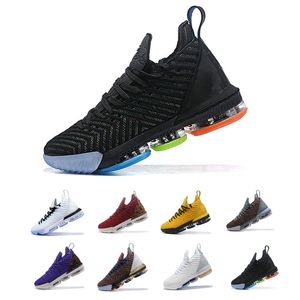Nike LeBron LBJ Nueva llegada de malla de baloncesto Air Shoes para hombre Low Top negro blanco rojo amarillo transpirable todo el tamaño EUR40 envío gratuito