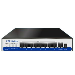 FreeShipping Desktop 8 Port Poe Switch 1 RJ45 UPLINK IEEE802.3AF 48V POE для Dahua Hik Wapa Poe IP-камера Wi-Fi