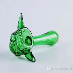 Ghost Face Glass Pipe grossistglas Bongs Oil Burnerwater Pipes Glass Pipe Oil Rigs Röker gratis frakt