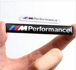 /// M Performance M Güç 85x12mm Motorsport Metal Logo Araba Sticker BMW E34 E36 E39 için Araba Sticker Alüminyum Amblem Grill Rozeti E39 E53 E60 E90 F10 F30 M3