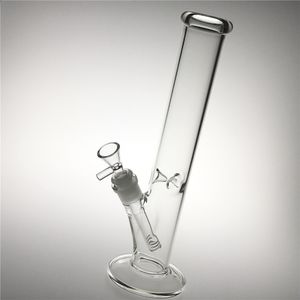 Novos bongos de água de vidro de 12 polegadas com 18 mm masculino para 14 mm feminino Downstem 14 mm masculino Bowl Thick Heady Glass Beaker Bong para fumar