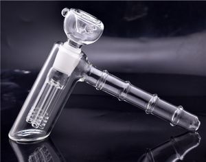 Mini Cam Çekiç Bongs 6 Kol Süpüratörü Taşınabilir Sigara Borular Balka Cam Yağ Burner Bongs 18 mm'lik yağ brülör borusu ve kase