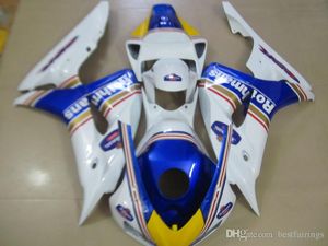 Free custom Fairings for Honda CBR1000RR 2006 2007 blue white yellow Injection molding fairing kit CBR 1000 RR 06 07 LL63