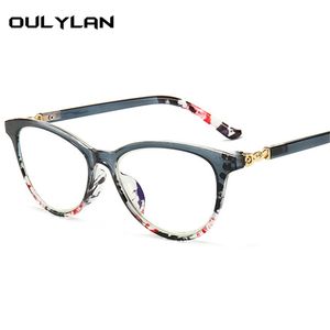 Oulylan Anti-azul Luz Leitura Óculos Mulheres Gato Eyeglasses para leitor Anti-Fadiga Presbyopia Eyewear +1,0 2.0 3.0 4.0 4.0