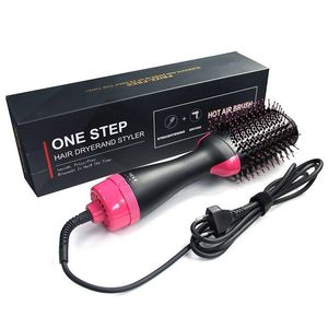 Hair dryer comb multifunctional infrared anion hot air comb integrated straight hair curling styling comb