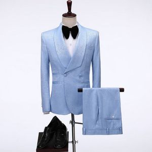 Formal Black Groom Tuxedos For Wedding Smoking Jacket Men Suit 2 Piece Set 2020 Male Dress Wedding Man Suit Costumes315i