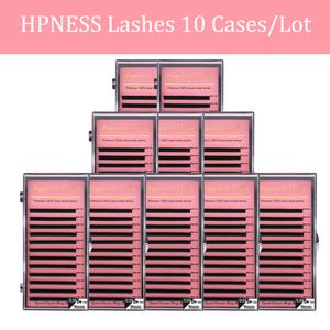 HPness 10 -brickor/Lot Eye Lashes Soft Korea Silk Volym Eyelash Extension Classic Lashes For Eyelash Salon