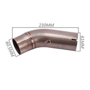 Mid Pipe for Ducati 959 Panigale Motorcycle Exhaust Pipe 61mm Middle Slip On Original Catalyst Stainless Steel Titanium Alloy