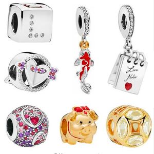 2019 neue Valentinstag LIEBE 925 Sterling Silber Charms für Pandora Charms Armbänder Armreifen 925 Silber Original lose Perlen DIY Schmuck