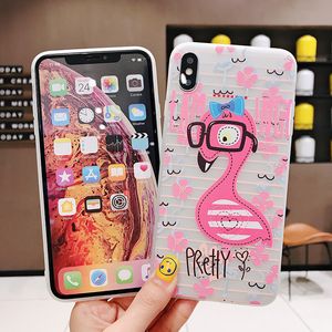 Lüks 3D Silikon Kılıfları iPhone 6 7 6 S 8 Artı 5 S SE X XS Max XR Darbeye Çiçek Telefon Kılıfı