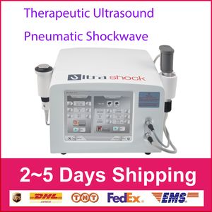 2 Kolları ve 12 PCS Vericiler ile Pnömatik ESWT Shockwave Terapi Makine Ultrason Ağrı Kesici Makinesi İçin Myospasm