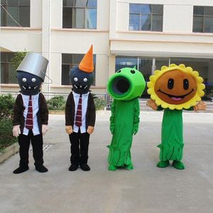 2019 Yüksek kalite EVA Malzeme Kask Bitkiler zombi Maskot Kostümleri Crayon Karikatür Giyim Doğum Günü partisi Masquerade