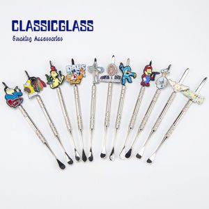 Metal Dabber Cartoon dabbers Zinc Alloy dabber Smoking Tool for Quartz banger Silicone Grinder glass bongs