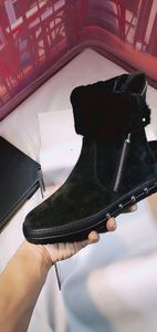 Hot Sale- womens Ladies black SUEDE WHITE REAL LEATHER SHEARLING FUR LINED GOLD STUDS BEADS ZIP UP Combat Military SHORT SNOW BOOTS
