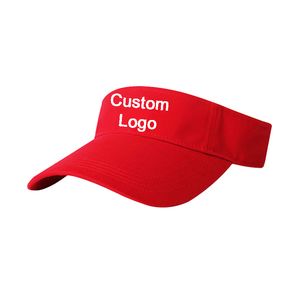 OEM Niestandardowe logo Kapyt tenisowy 100% bawełna Dobrej jakości Golf Sport Sun Visor Seaside Beach Vacation Sizable Curve Brim Baseball Niestandardowy kapelusz