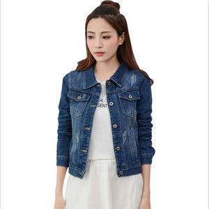 Fashion-Brand Spirng Autumn New Denim Jacket For Women Fashion Casual Vintage Jeans Clothes Jacket Women Patchwork Single Breasted Coat