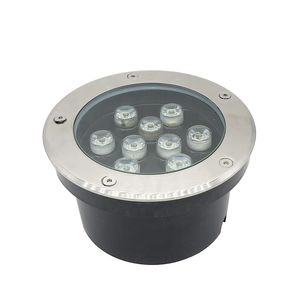 Edison2011 9W LED luci sotterranee tondo interrato ponte parete giardino percorso sepolto pavimento scala paesaggio lampade impermeabili DC12V AC85-265V