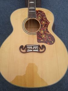2022 new acoustic guitar 43 inch + fishaman + 301, wood color. Top spruce, side back maple. Rosewood inlaid fingerboard.