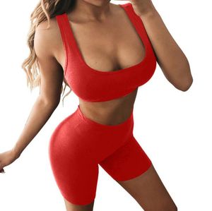 Two Piece Pants Women Crop Tops and Biker Shorts Sweat Suits Sexy Club Outfits Casual Tracksuit Matching Sets