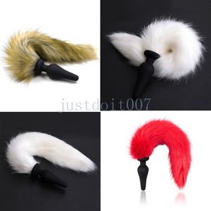 Bondage Funny Love Faux Fox Tail Butt Stainless Steel Plug Sexy Romance Game Toy Cosplay AU653