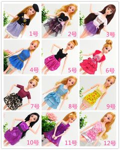 Cute 29cm, 11 Inches Doll Accessories, 32 Style Fashion Clothes, Skirts, Wedding Dress, Sportswear, Denim, Christmas Kid Birthday Gifts, 2-1