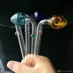 Color strawberry head Wholesale Glass Bongs Accessories, Water Pipe Smoking, Free Shipping