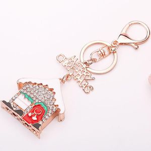 Charms Diamante Quarto Natal Presente de Natal Chaveiro Pingente Keychain Bolsa Celular pendente para saco de jóias chaveiro cadeia