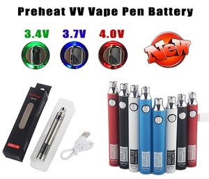 Small UGO V3 510 Thread Battery Micro USB Charger Passthrough with button Led light Preheat Adjustable Volt Vape Pen 650 900 mAh Kits