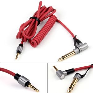 Headphones Accessories Replacement Parts AUX Spring 3.5mm Durable MP3 Player Audio Cable Copper Speaker Stereo Phone