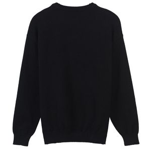 패션 블랙 제비 편지 인쇄 풀오버 여성 브랜드 똑같은 스타일 뜨개질 여성 스웨터 활주로 스타일 스웨터 110111