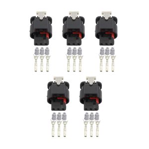 5 Sets de 3 pinos impermeáveis ​​conectores automotivos original importado DJ7033B-1,2-21 Automtive fio conector com terminais