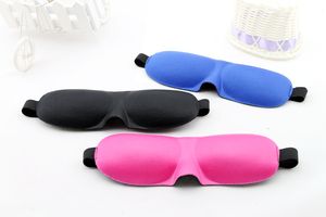 DHL Gratis 3d Sömmaskar Snabb Sova Eye Mask Eyeshade Cover Shade Patch Kvinnor Män Soft Portable Blindfold Travel SlaapMasker