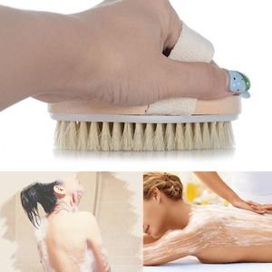 Female Dry Skin Body Brush Massager Natural Bristles Wood Improve Skin's Healthy Home Bath Shower Cleaning Supplies