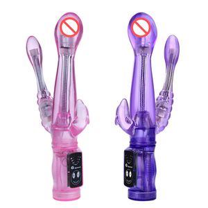Dual Motor Vibratoren Biegsame Penetration Kaninchen Vibrator Anal Klitoris G-punkt Stimulator Sex Spielzeug für Frau Dildo Massagegerät für weibliche