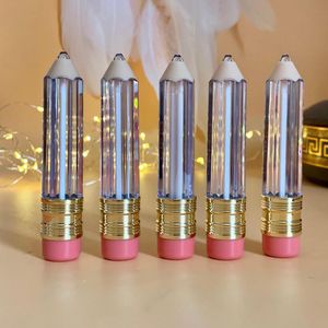 5ml Empty Lip Gloss Tube Container Clear Lip Balm Tubes Pencil Shape Lipstick Refillable Bottles Vials Mini Sample Container DIY