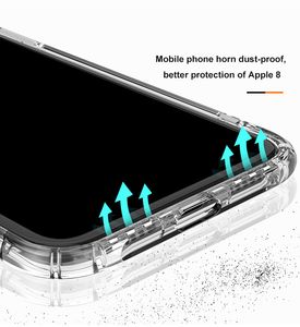 Klare Handyhüllen Shell-Handyhüllen für iPhone X 6 7 8 Plus XS XR MaxMobile Phone Protectors Schutzhülle