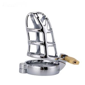 Zinc Alloy Male Chastity Device Cock Cage Metal BDSM Bondage Penis Rings Virginity Lock Adult Games Sex Toys product