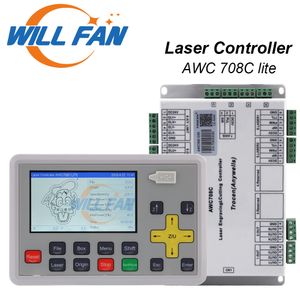 AWC708c Lite Lasersteuerungssystem für CO2-Lasergravur-Schneidemaschine. Laser-Mainboard und Controller für Kohlendioxidlaser