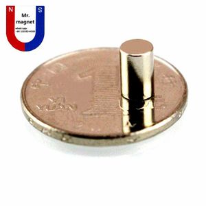 200 sztuk 5x8 mm Super silne Neodymium Magnesy 5 * 8 N35 Przemysł stały RZADKI MAGNET MAGNET DIY Magnes