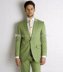 Classic Style One Button Groom Tuxedos Notch Lapel Groomsmen Mens Suits Wedding/Prom/Dinner Blazer (Jacket+Pants+Tie) K441