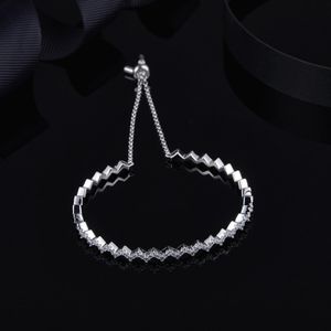 Wholesale- Silver Up And Down Bracelet