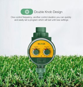 KCASA KC-JK666 Timer per irrigazione automatica da giardino con valvola a sfera per monitoraggio delle precipitazioni