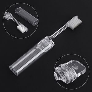 100 SZTUK Przenośne Składane Podróże Outdoor Camping Toothbrush Składany Plastikowy Szczotka do zębów Hurtownia C18112601