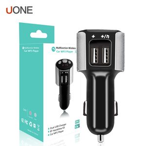 X10 Universal Car Charger Dual USB-port Trådlös Bluetooth Portable Travel Charger Adapter för iPhone 11 Pro Max Samsung Not 10 5g