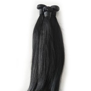 Top Grade Brazilian Straight Hair Weave Bundles 120g piece 3 pcs one Lot with natural color, free Shipping