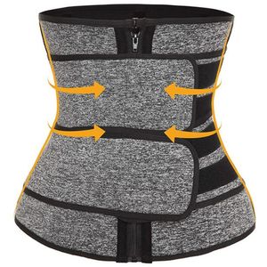 Premium Neoprene Sweat Waist Trainer Double Straps Corset Trimmer Belt for Women Waist Cincher Body Shaper Slimming Band Waist Trimmer DHL