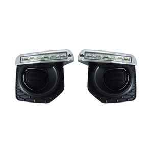 1 çift LED DRL Gündüz Koşu Işıkları Land Rover Freelander için Gün Işığı Sis Lambası 2 Freelander2 2012 2013 2014 2015 2016
