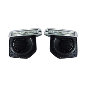 1 Pair LED DRL Daytime Running Lights Daylight Fog Lamp For Land Rover lander 2 lander2 2012 2013 2014 2015 2016315M