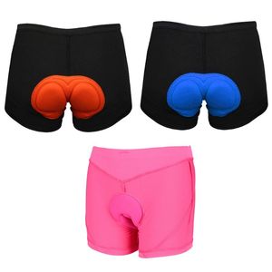 Män Kvinnor 3D Padded Snabbtork Bike Underkläder Stötskyddad Tjock Silikon Sponge Kudde Andningsbara Mesh Cykel Cykling Shorts