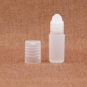 100 sztuk partia ml Roll na butelkach do olejków eterycznych Puste Perfumy PP Plastikowe DIY Lip Gloss Containers
